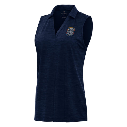 San Diego FC Womens Layout Sleeveless Polo