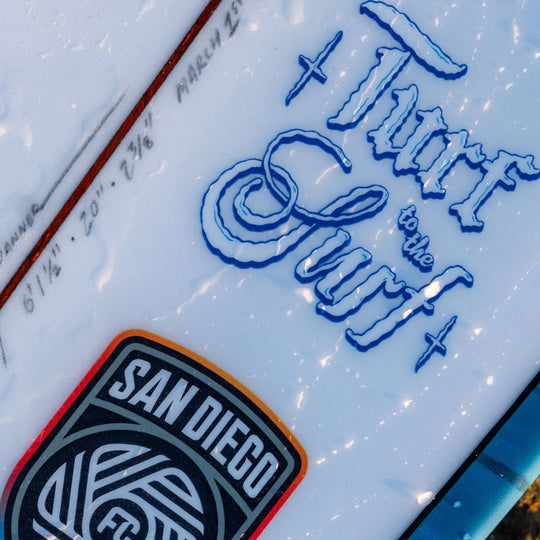 Dane Danner Custom "Turf to the Surf" Surfboard