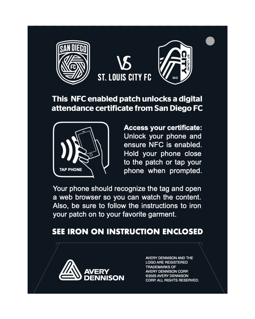Inaugural Home Match NFC Patch