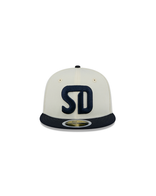 Jr. 59Fifty Cream Azul SD Fitted Cap