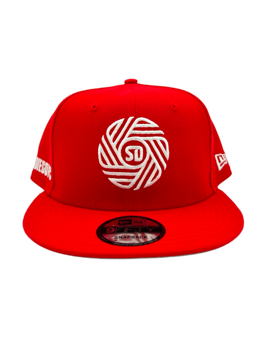 New Era Community Color 9Fifty Flow Snapback Cap Red