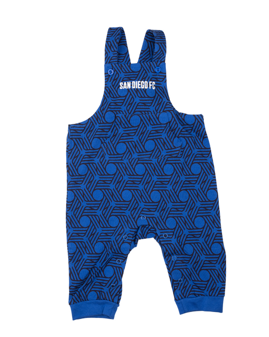 All Over Print Baby Bib Overalls