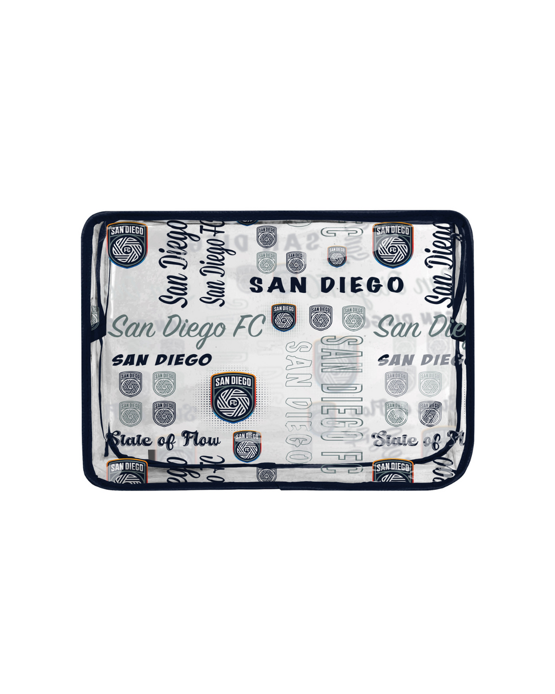 SDFC Printed Clear Cosmetic Bag