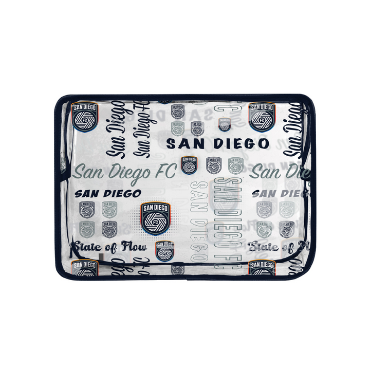SDFC Printed Clear Cosmetic Bag