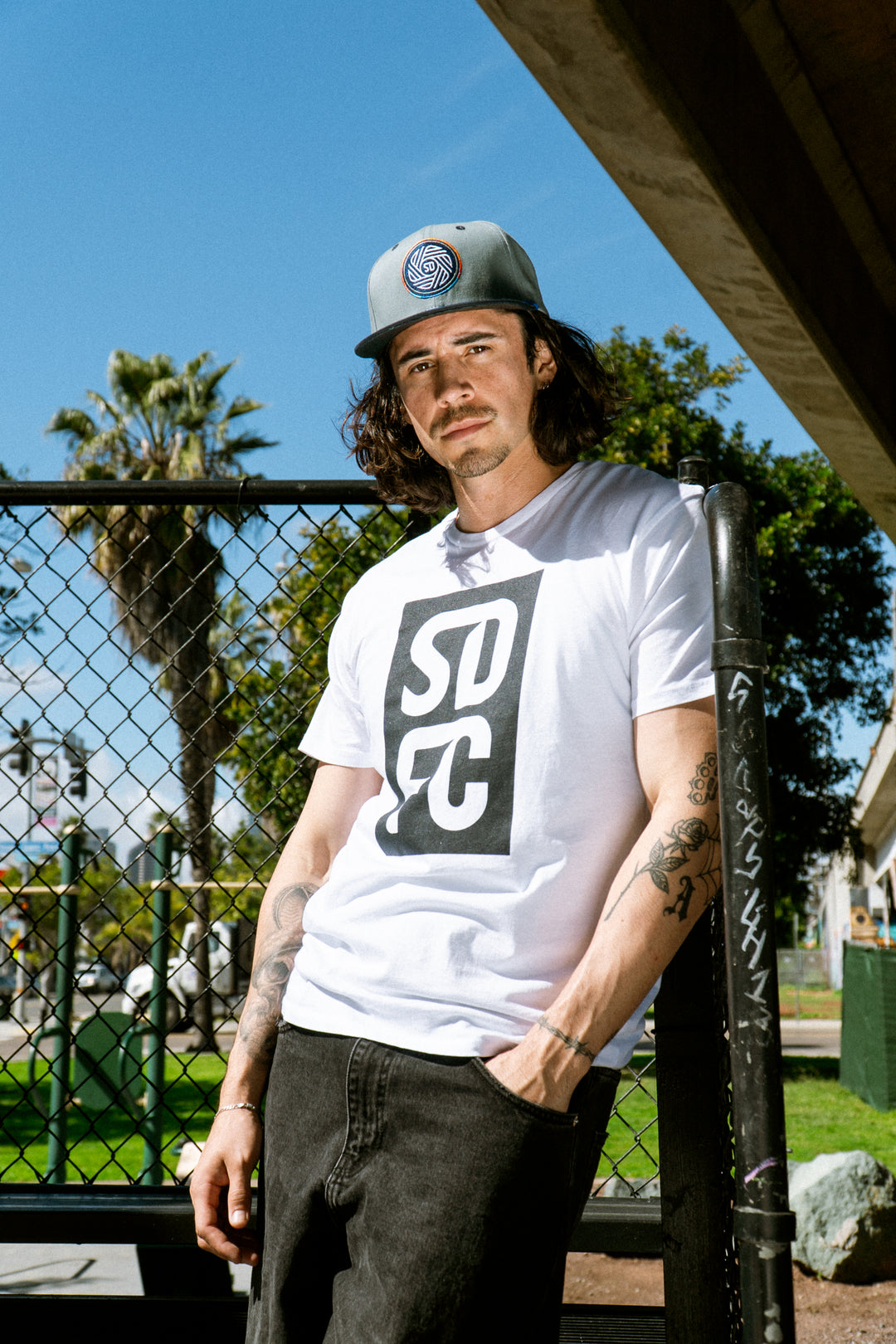 Bingham White SDFC Stack Flow Tee