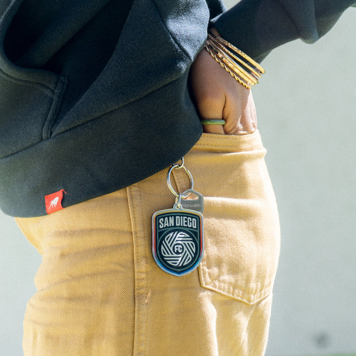 Metallic Acrylic Key Ring