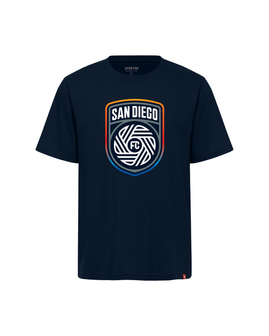 Duke Navy Full Crest Tee