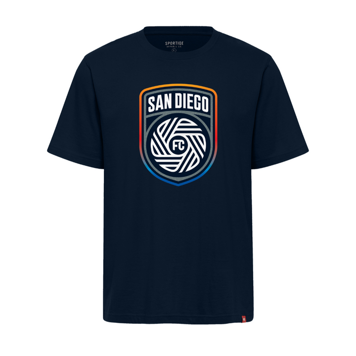 Duke Navy Full Crest Tee