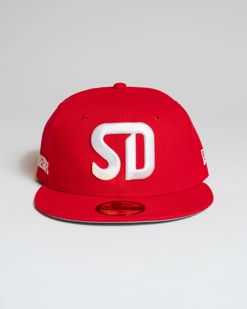 New Era Community Color 59Fifty SD Fitted Cap Red