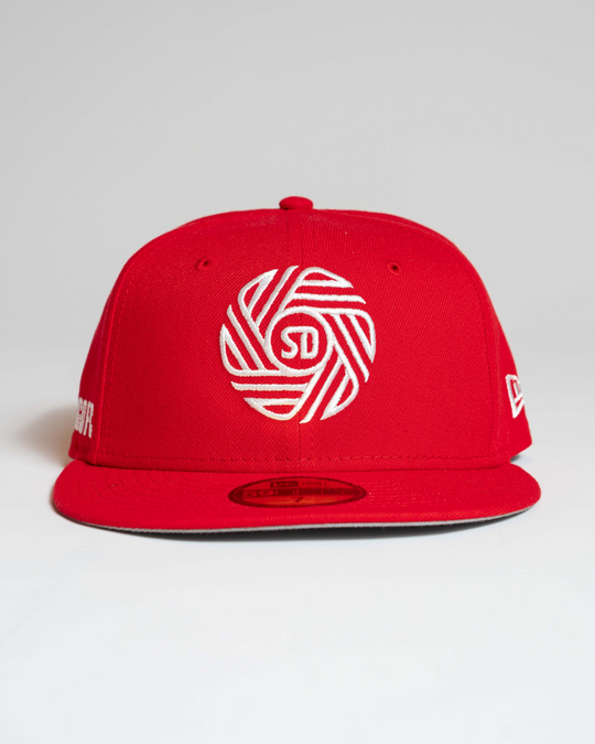 New Era Community Color 59Fifty Flow Cap Red