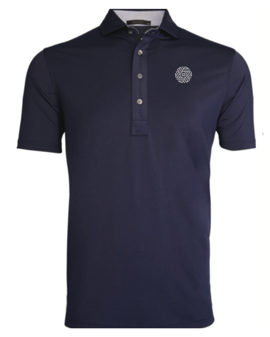 Greyson Navy Polo w/ Flat Chrome Flow