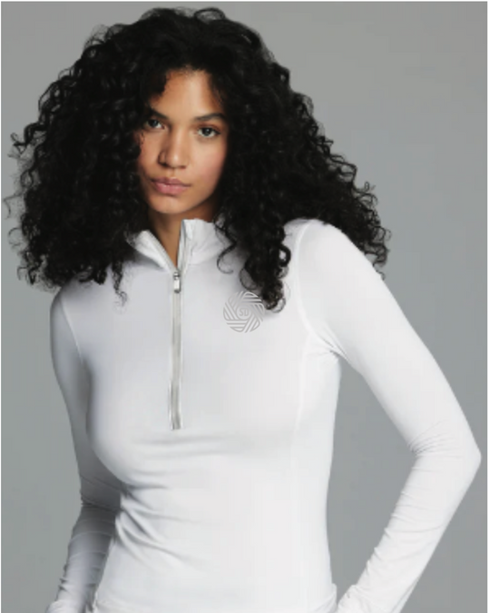 Women's Halley 1/4 ZIP - FLAT CHROME FLOW & BACK HIT