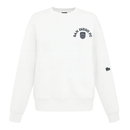 Women's Oversized White Crewneck
