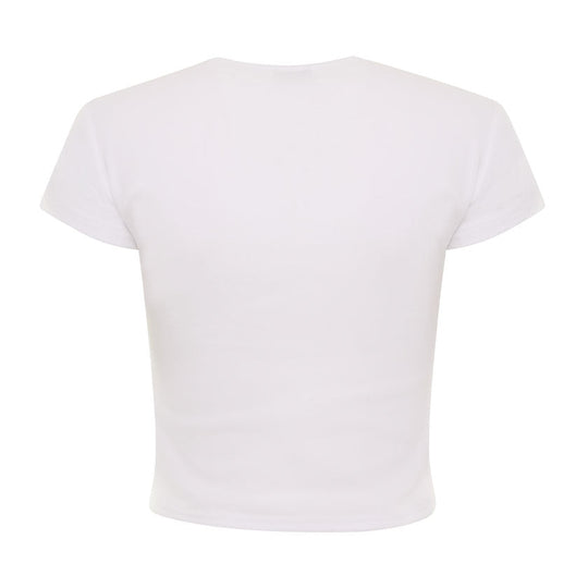 Women's White Baby Tee
