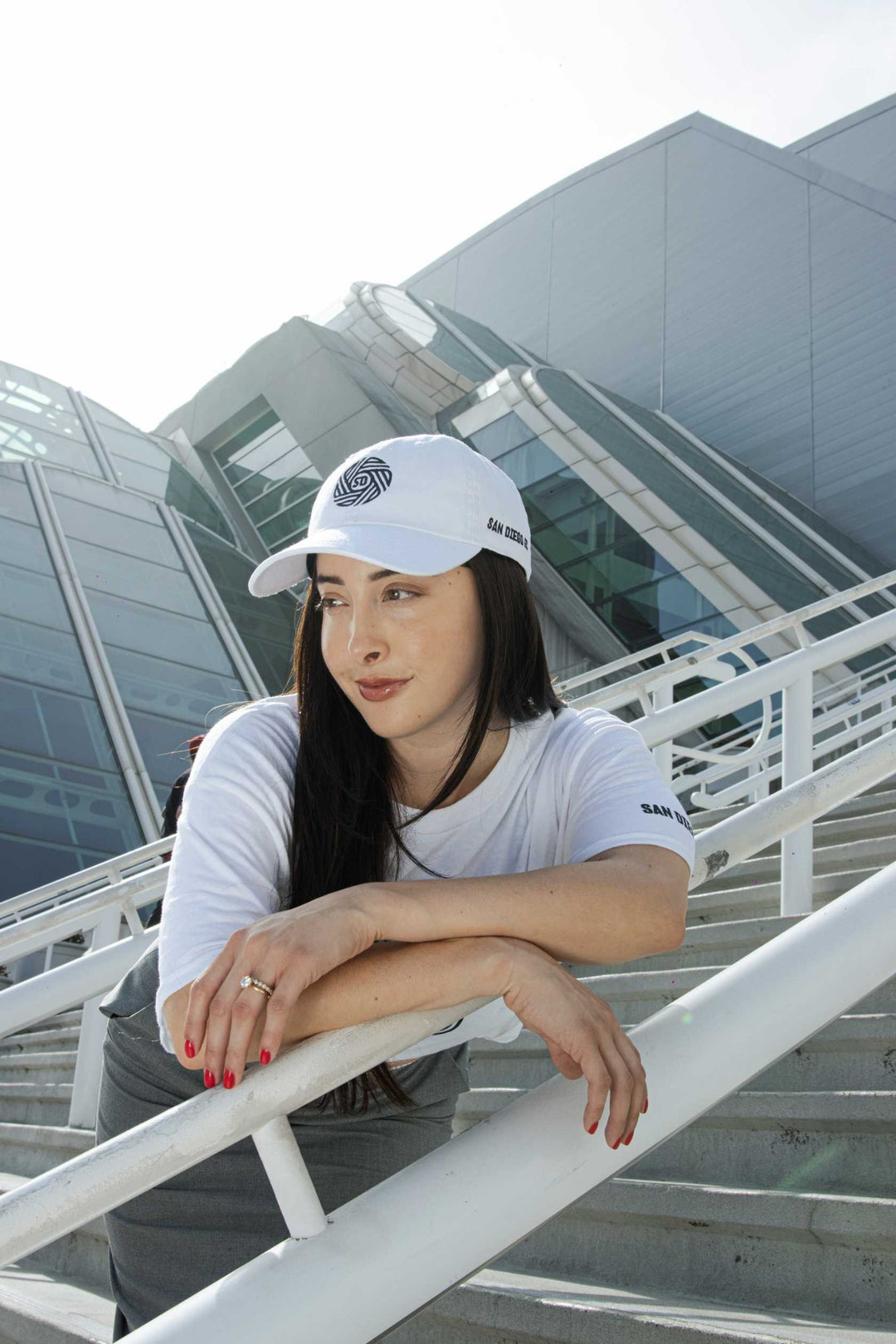 The Flow M&N Dad Cap in White