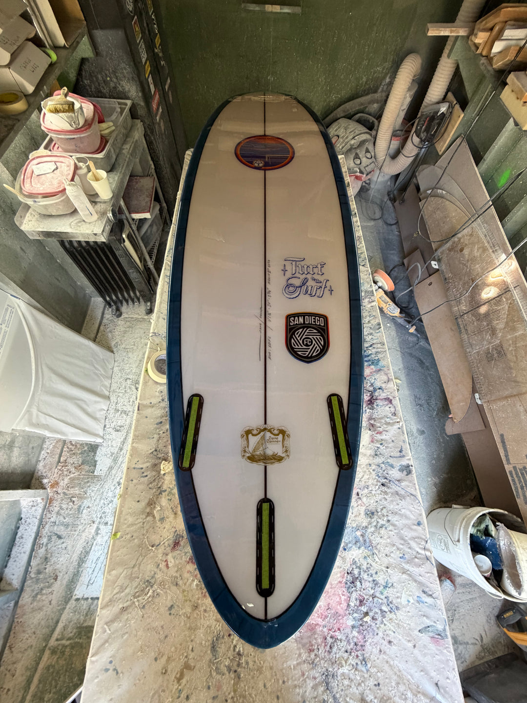 Dane Danner Custom "Turf to the Surf" Surfboard