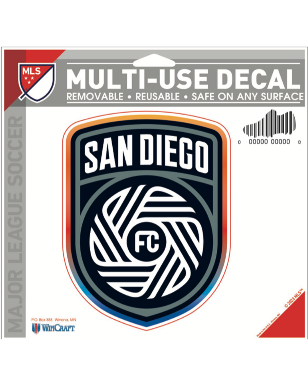 Multi Use Decal San Diego FC