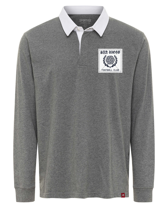 Brodie Grey Long Sleeve Flow Polo