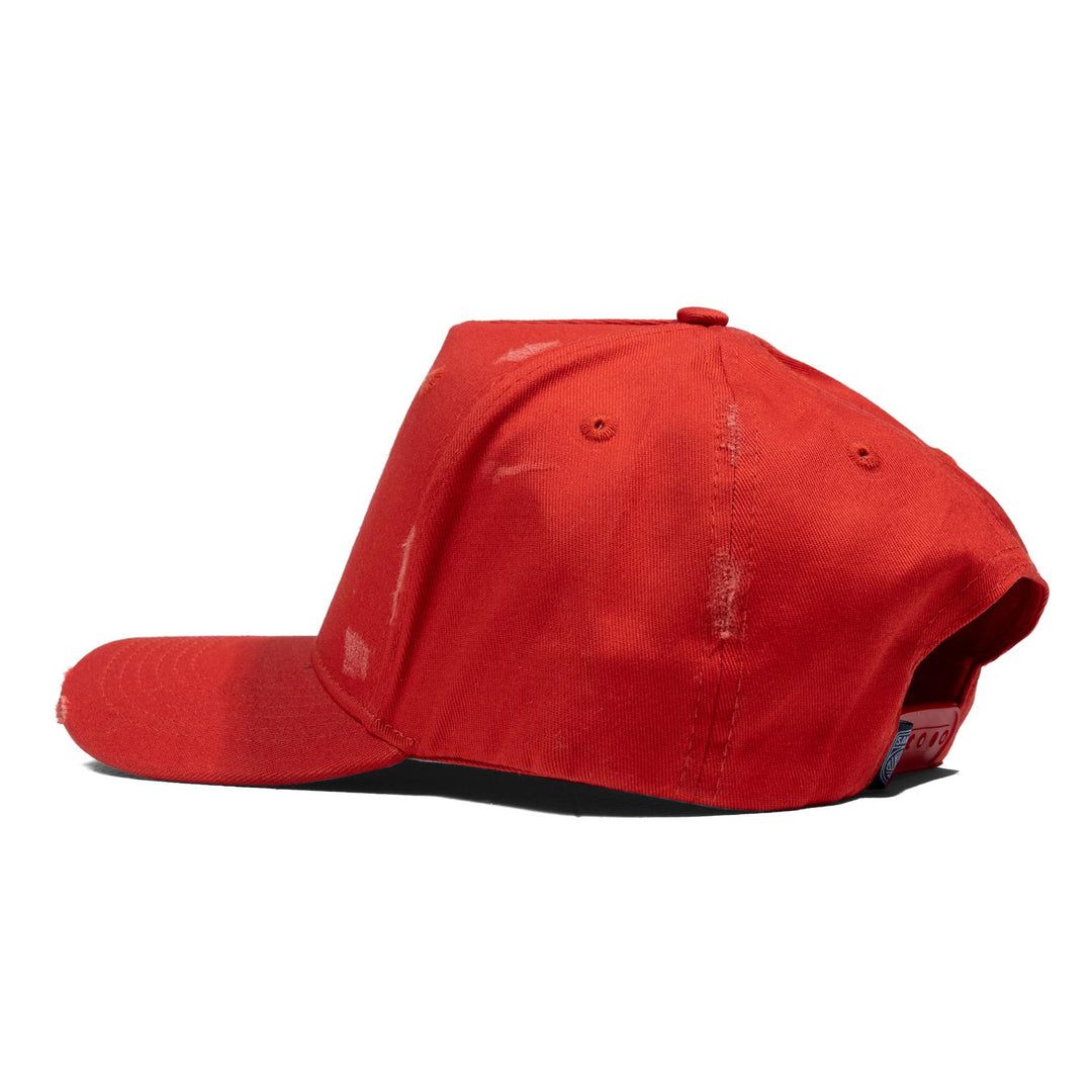 LBF Distressed Flow Snapback Red