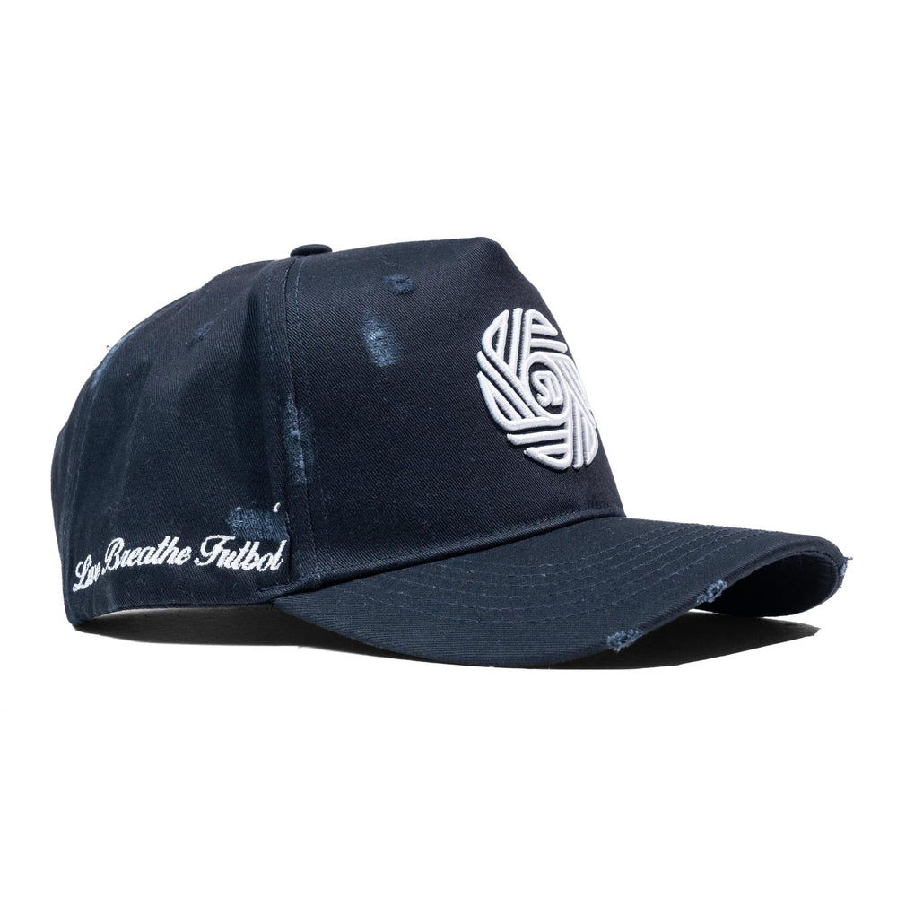 LBF Distressed Flow Snapback Azul