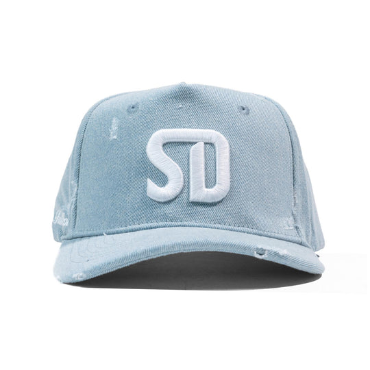 LBF Distressed SD Snapback Denim