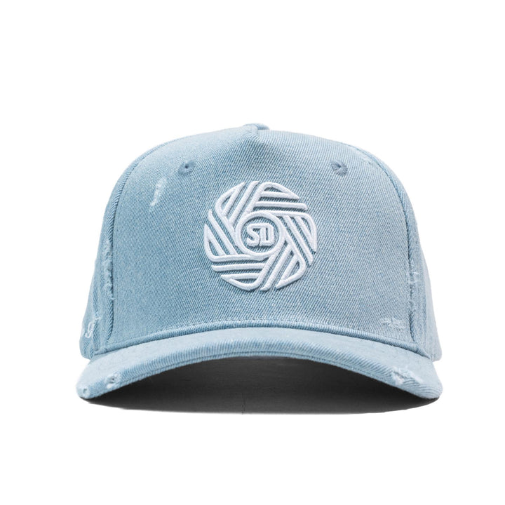 LBF Distressed Flow Snapback Denim