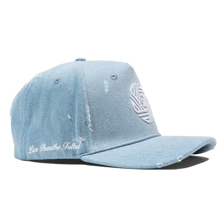 LBF Distressed Flow Snapback Denim