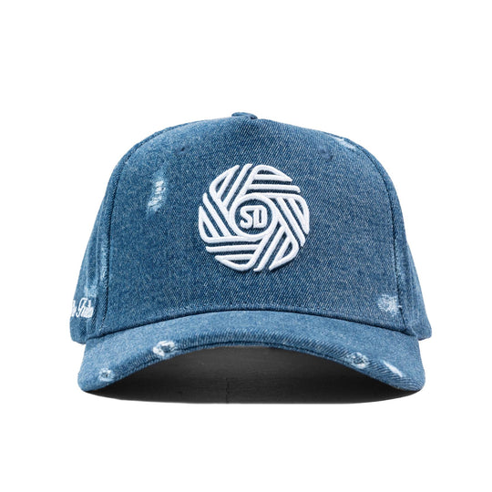 LBF Distressed Flow Snapback DK Denim