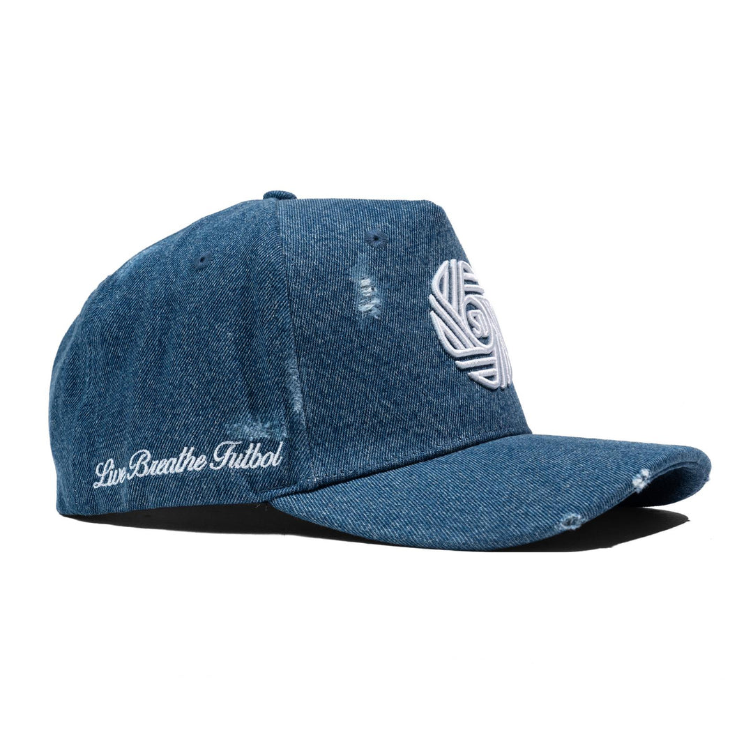 LBF Distressed Flow Snapback DK Denim