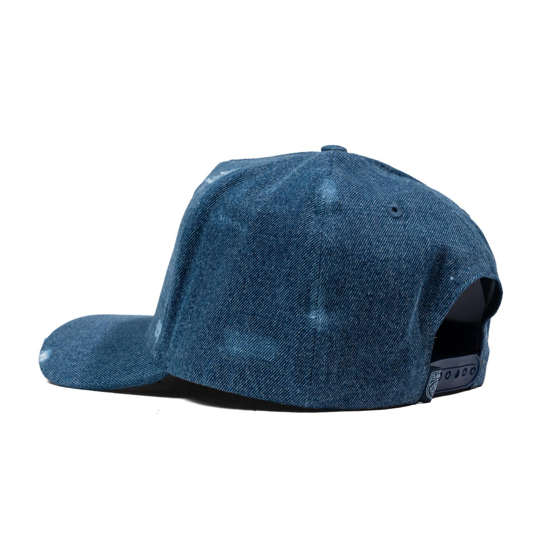 LBF Distressed Flow Snapback DK Denim