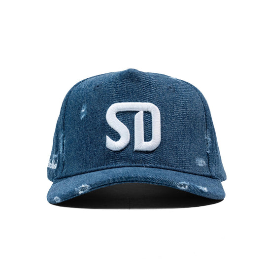 LBF Distressed SD Snapback DK Denim
