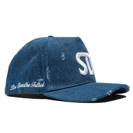 LBF Distressed SD Snapback DK Denim