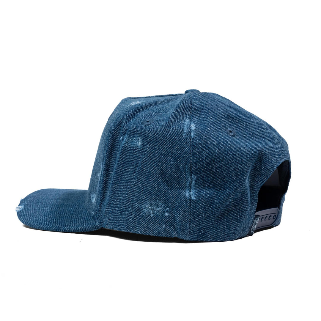 LBF Distressed SD Snapback DK Denim