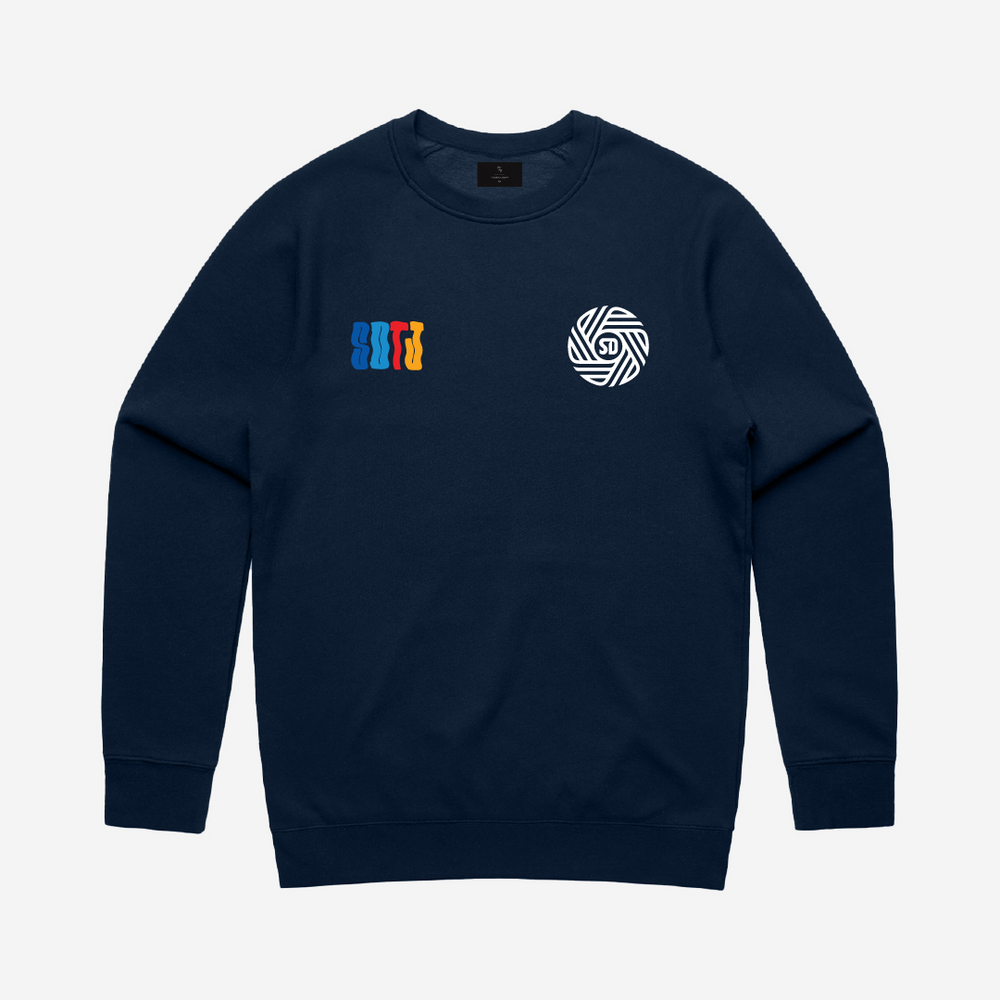 Two Cultures Navy Crewneck