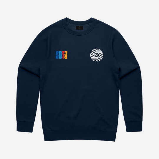 Two Cultures Navy Crewneck