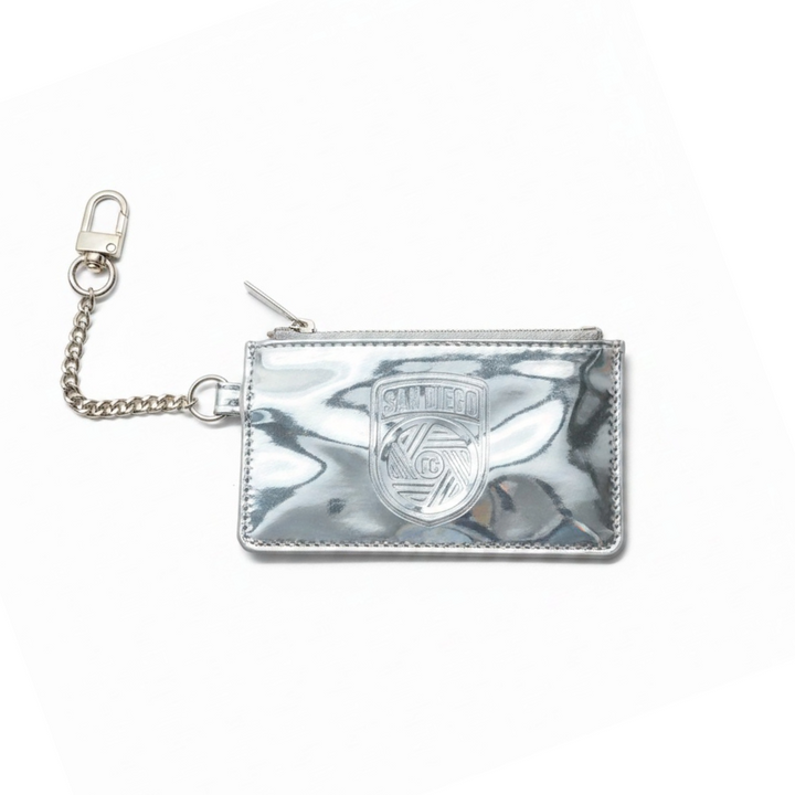 Ricki Chrome Metallic Keychain Wallet