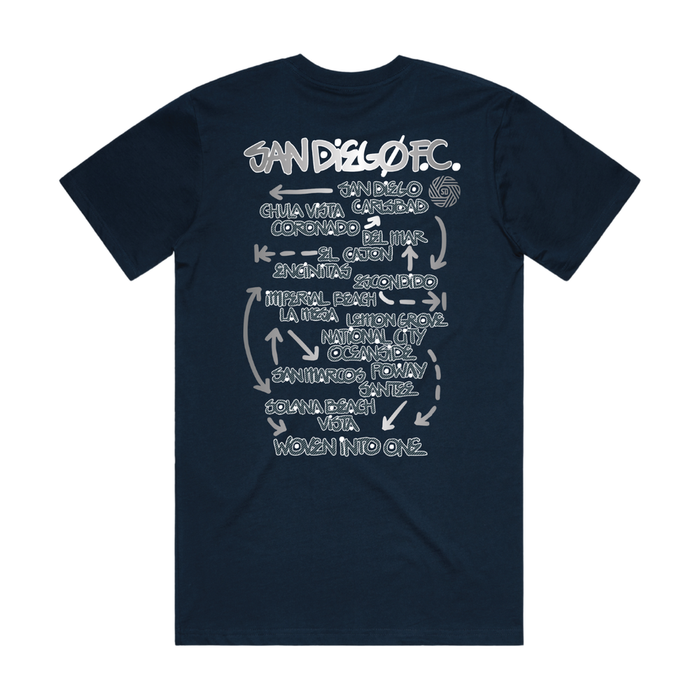 Roll Call Azul Tee