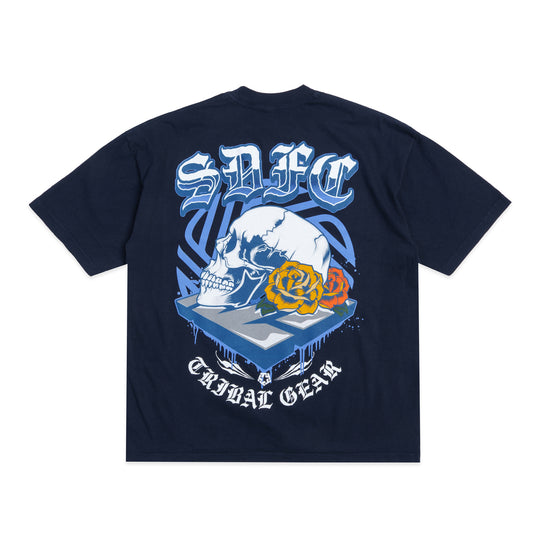 SDFC x Tribal Calaveras Navy Tee