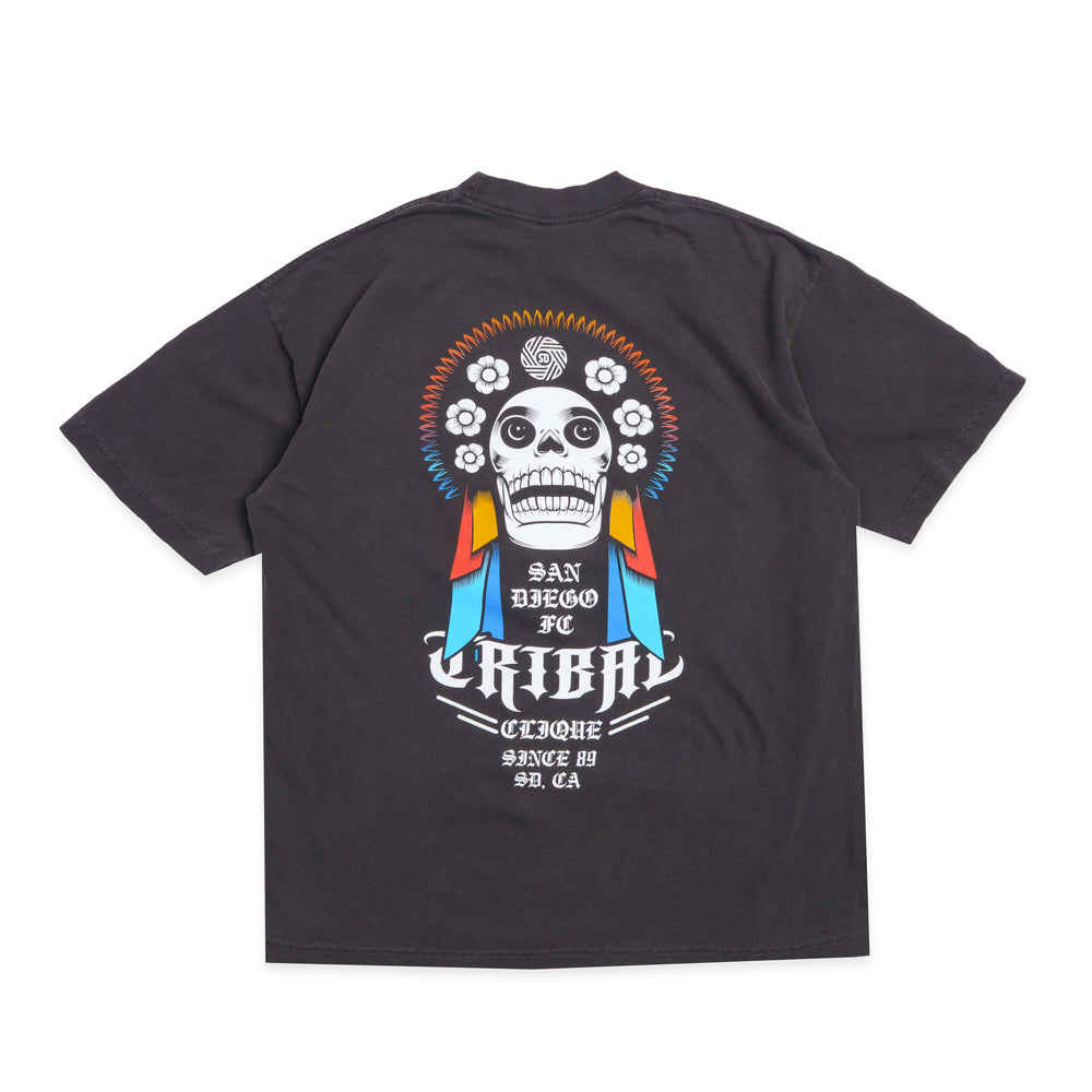 SDFC x Tribal OG Calaveras Charcoal Tee