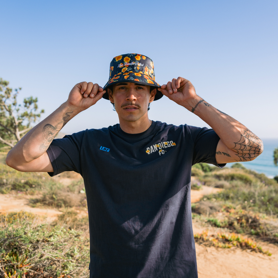 San Diego FC All Over Floral Reversible Bucket