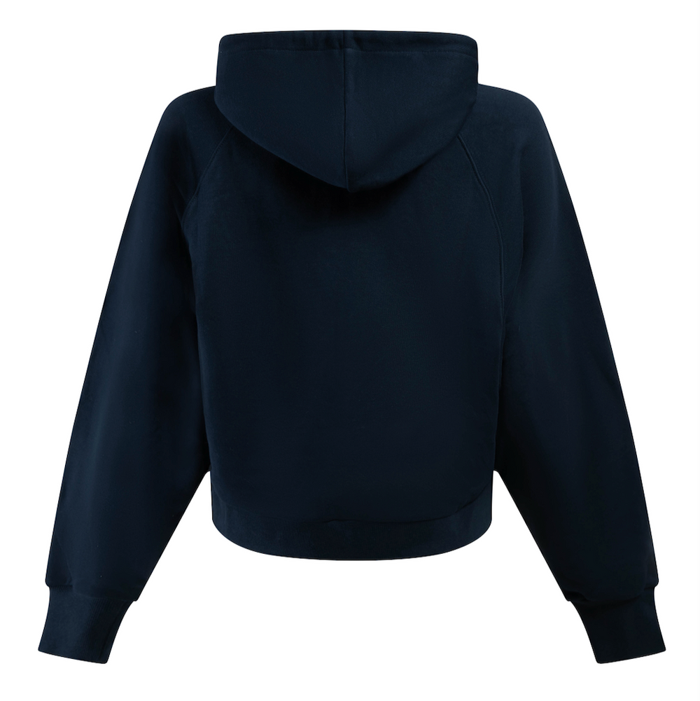 Women's Navy Crest Raglan Zip Up