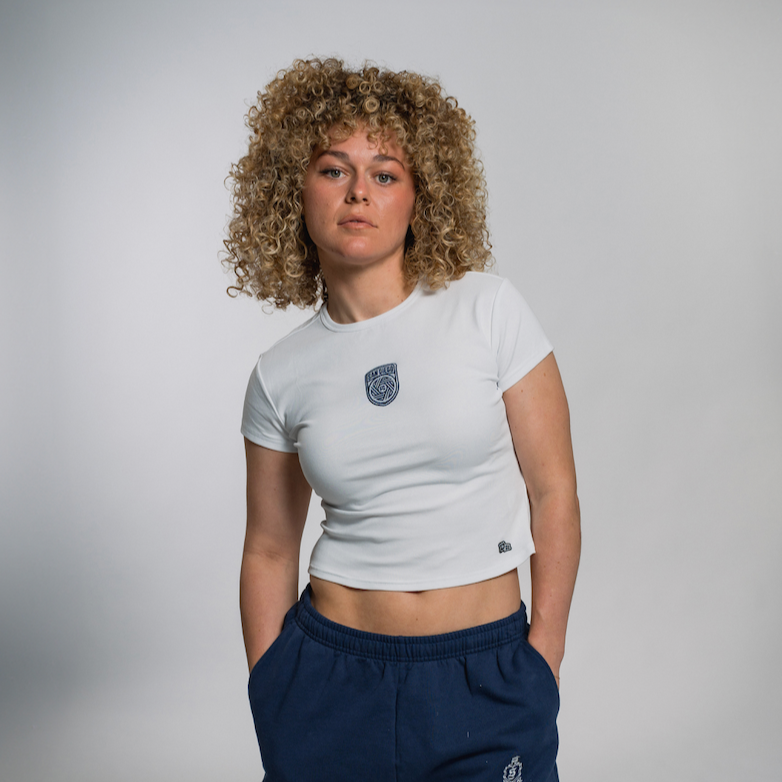 Women's White Baby Tee
