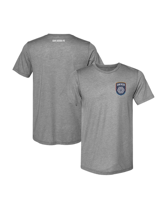 Soft Heather Grey Tee w/ Full Crest