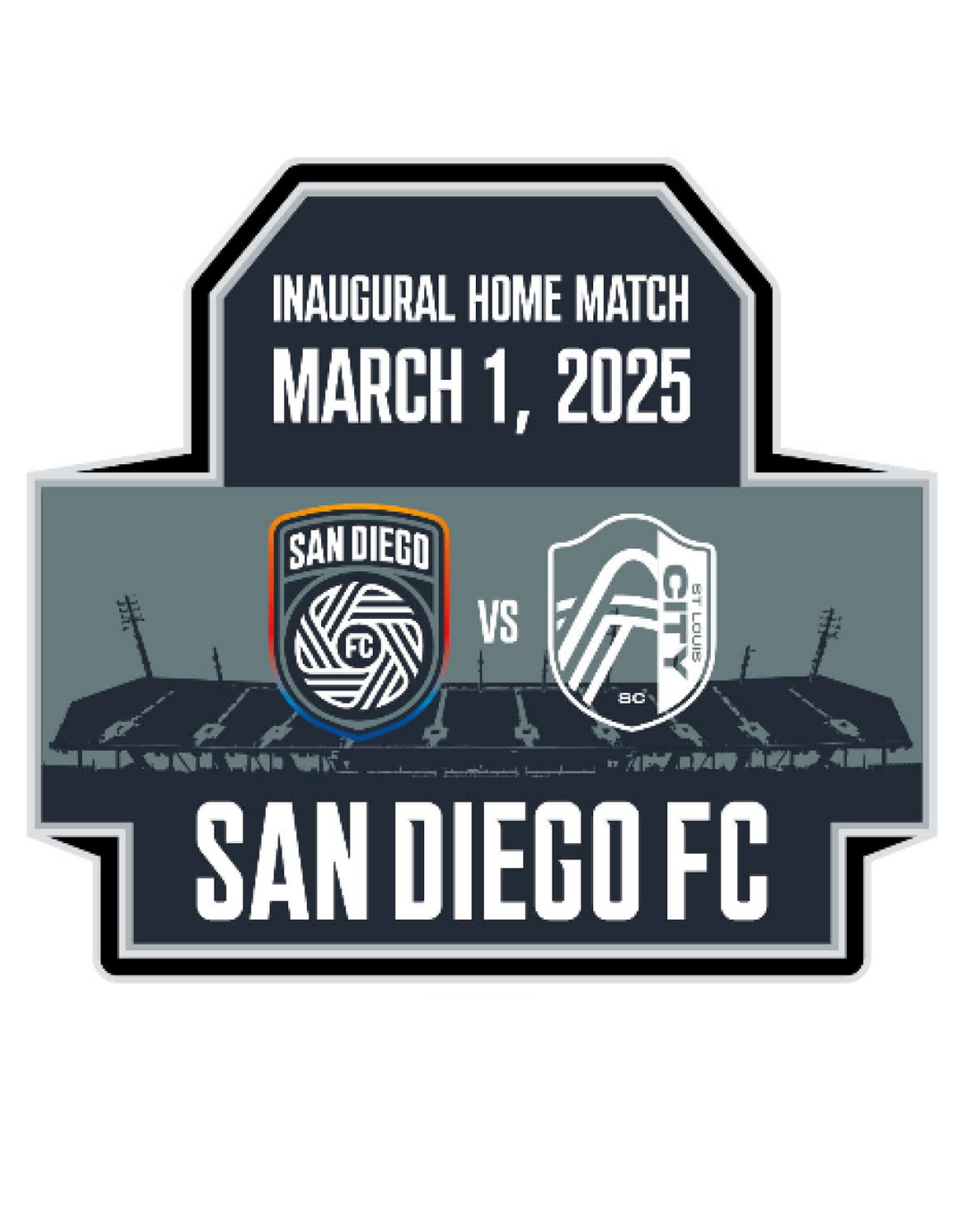 Inaugural Home Match Collector's Pin