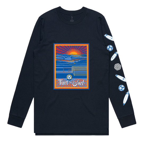 Turf to the Surf Navy Long Sleeve