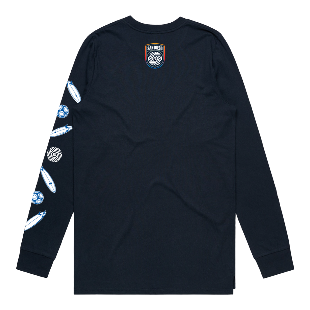 Turf to the Surf Navy Long Sleeve