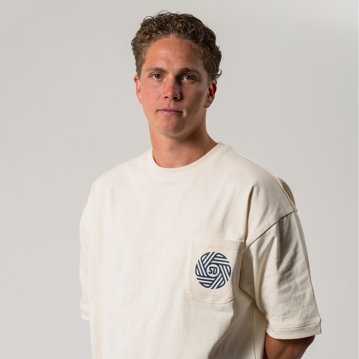 Flow Pocket Ivory T-Shirt