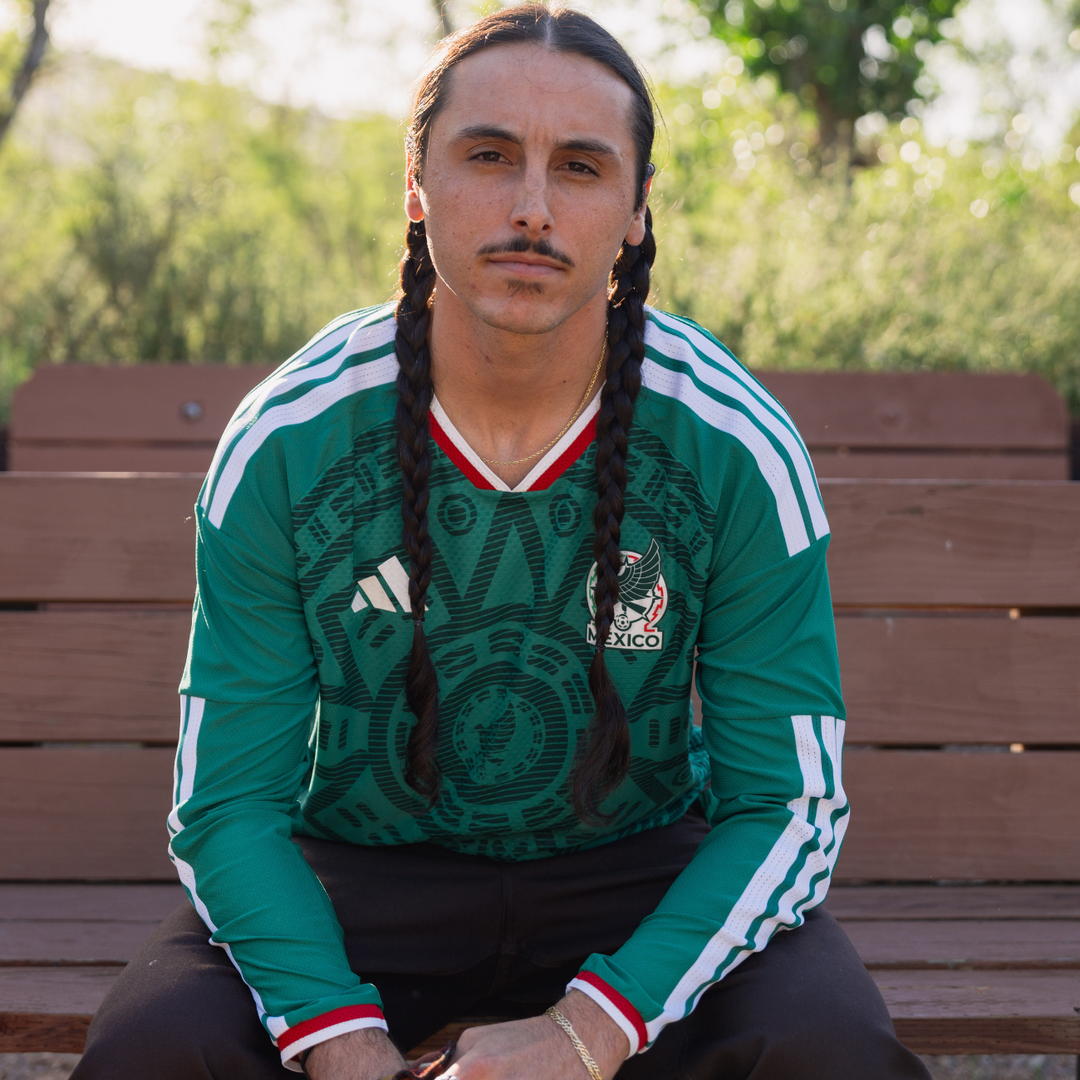 Mexico 26 Home Authentic Long Sleeve Jersey