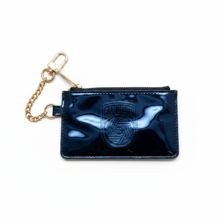 Ricki Azul Metallic Keychain Wallet