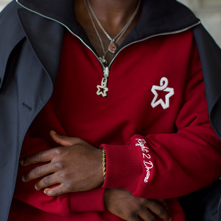 Right to Dream Michael Kojo Leon Quarter Zip